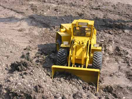 die Schaufel wird gefüllt